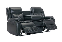 Load image into Gallery viewer, Weston Black 3pc Reclining Set