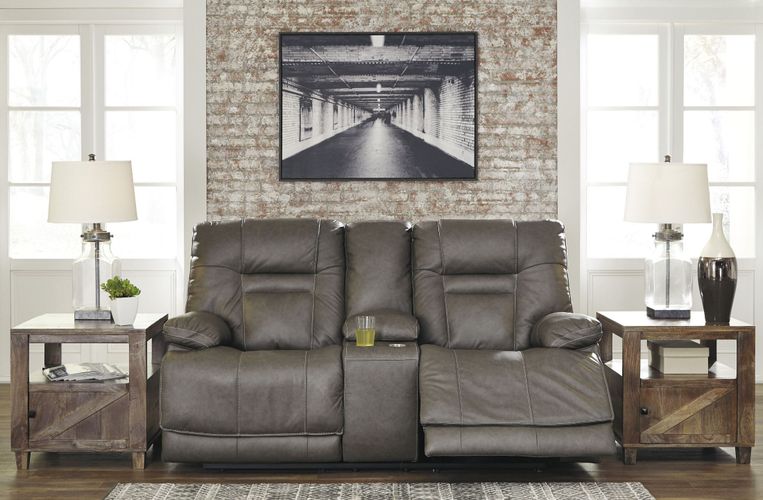 Wurstrow Smoke POWER Reclining Sofa and Loveseat U54602