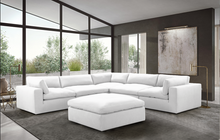 Load image into Gallery viewer, XL Cloud White Sectional with Ottoman