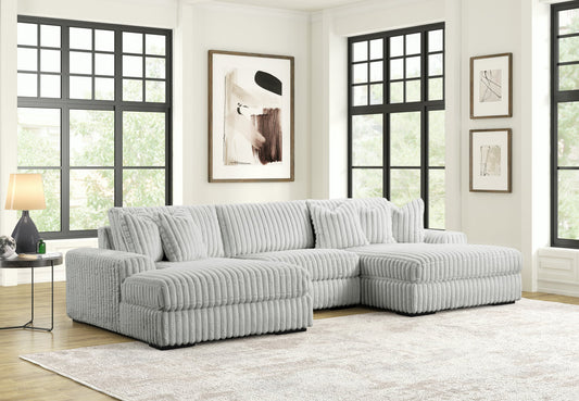 XL Sunday2  142" Grey Sectional