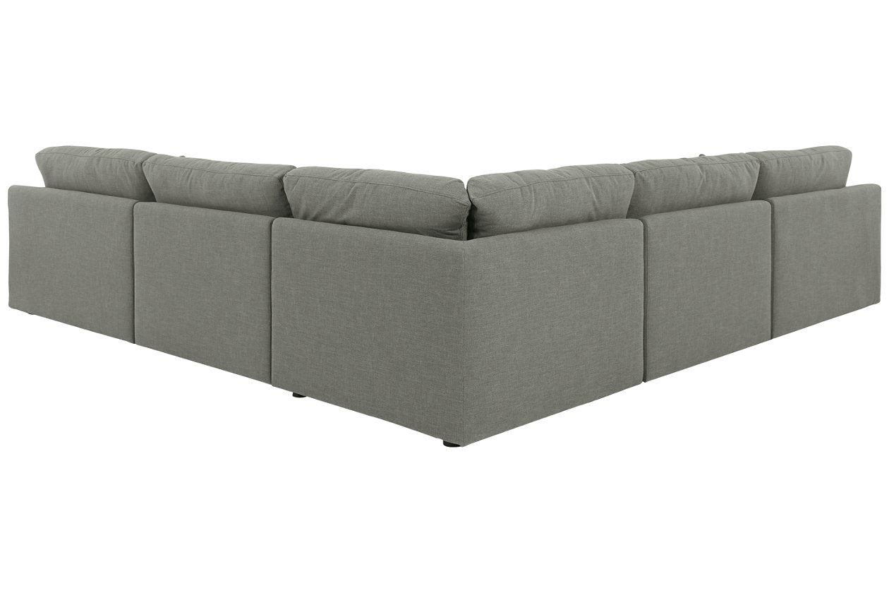 Elyza Smoke Oversize 5-Piece Sectional