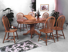 Load image into Gallery viewer, Farmhouse Dark Oak Extendable Oval  Dining Set | 1052