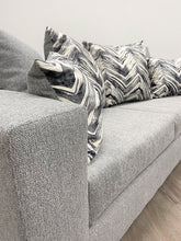Load image into Gallery viewer, Monroe Grey Fabric Sofa and Loveseat 110