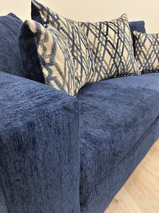 Monroe Blue Fabric Sofa and Loveseat 110