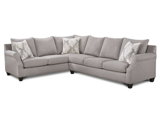 Megan Grey  Fabric Sectional 1190