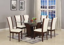 Load image into Gallery viewer, Camelia White/Espresso Rectangular Dining Set | 1210