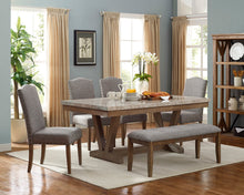 Load image into Gallery viewer, Vesper Brown/Gray Marble Rectangular Dining Set | 1211