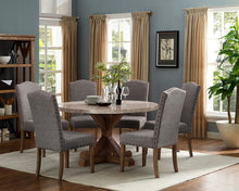 Load image into Gallery viewer, Vesper Brown/Gray Marble Round Dining Set | 1211