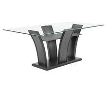 Load image into Gallery viewer, Camelia Grey Rectangular Glass-Top Dining Set 1216
