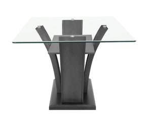 Camelia Grey Rectangular Glass-Top Dining Set 1216