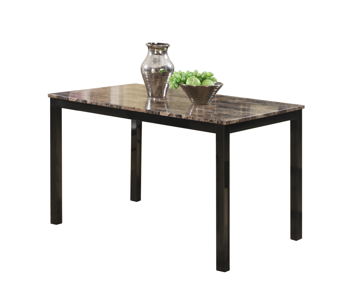 Aiden Brown/Black 5-Piece Rectangular Dining Set | 1217