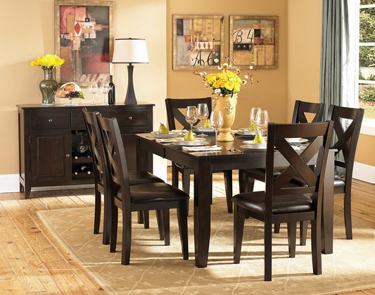 Crown Point Dark Brown Dining Set | 1372