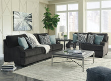 Load image into Gallery viewer, Charenton Charcoal Sofa and Loveseat 14101