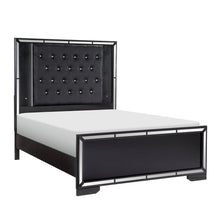 Load image into Gallery viewer, Aveline Black LED Upholstered Panel Bedroom Set

1428