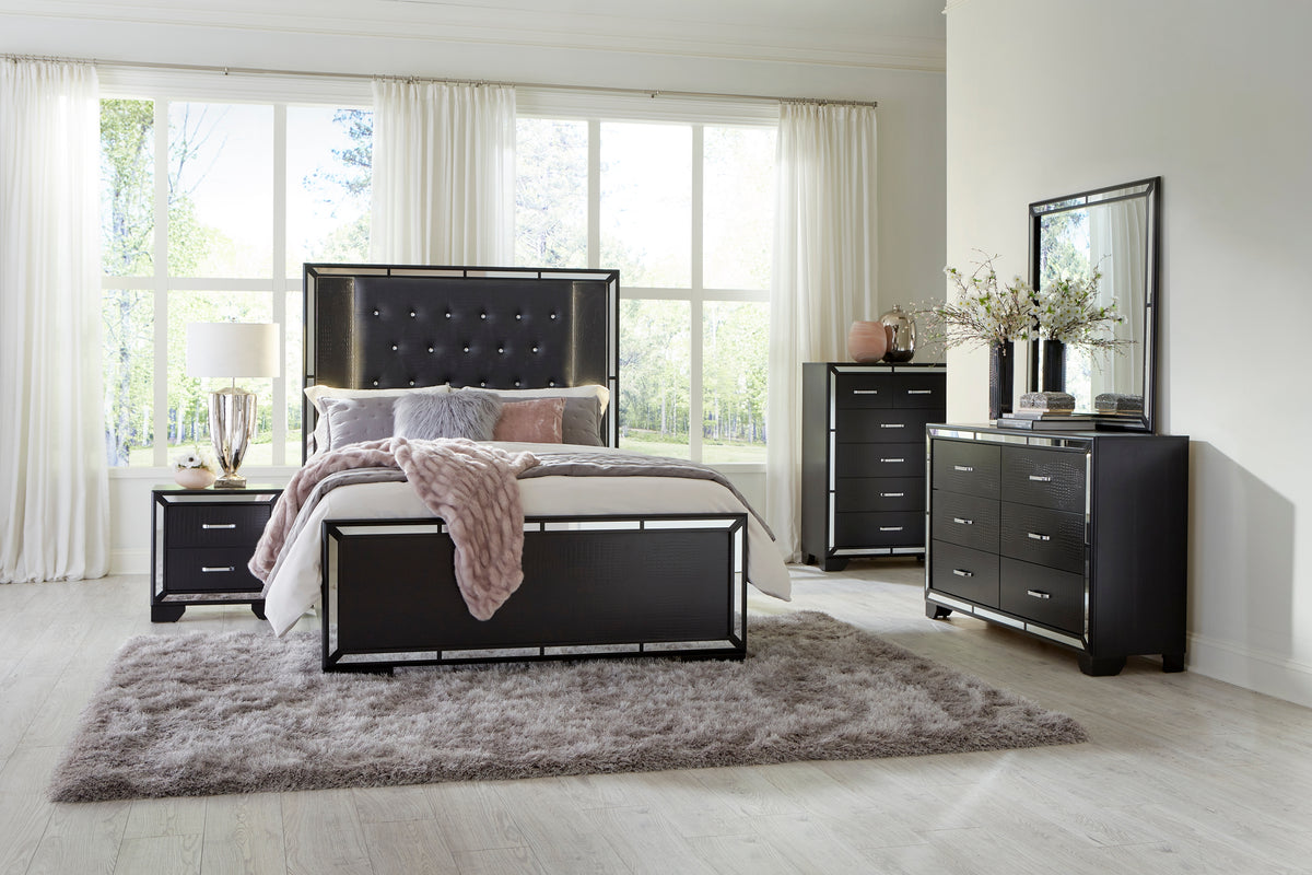 Aveline Black LED Upholstered Panel Bedroom Set

1428