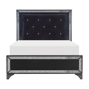 Salon LED Black Pearlescent Bedroom Set 1572