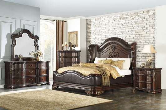 Royal Highlands Rich Cherry Panel Bedroom Set | 1603 - Harwin Furniture