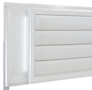 Tamsin White LED Storage Platform Bedroom Set 1616