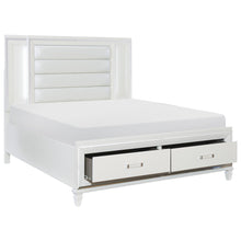 Load image into Gallery viewer, Tamsin White LED Storage Platform Bedroom Set 1616