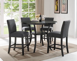 Wallace Gray/Black Counter Height Dining Set | 1713