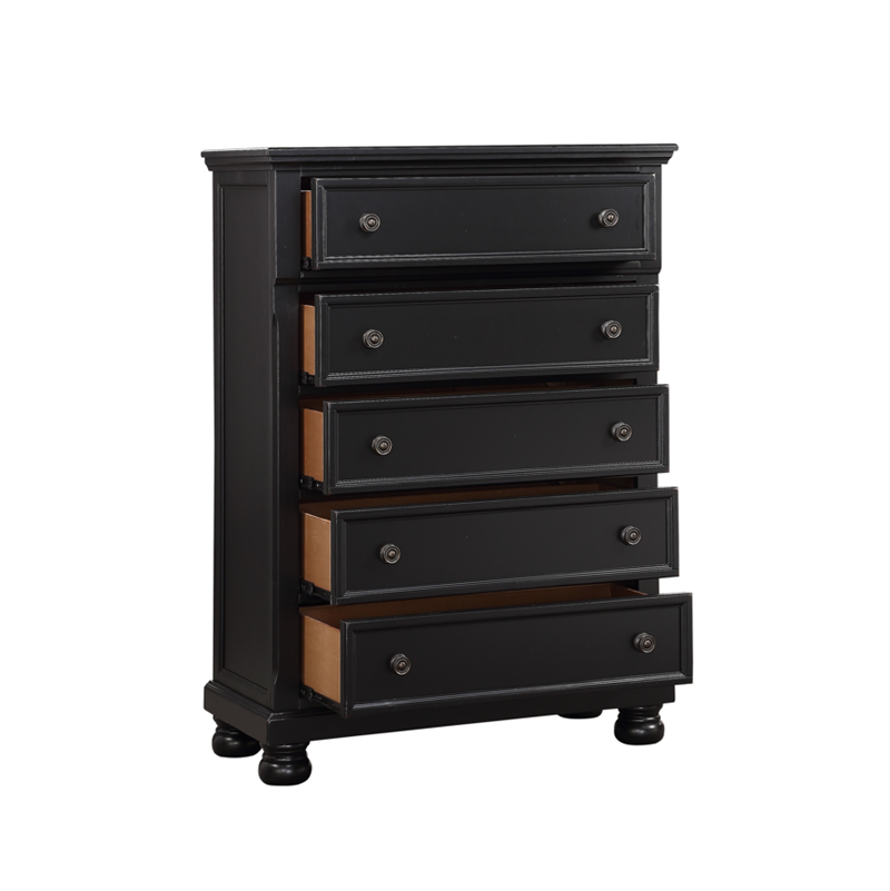 Laurelin Black Storage  Bedroom Set 1714 - Harwin Furniture