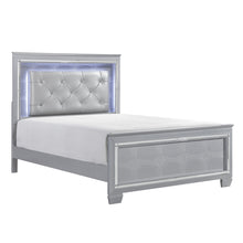 Load image into Gallery viewer, Allura Silver LED Panel Bedroom Set 1916