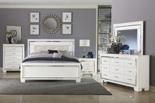 Load image into Gallery viewer, Allura White LED Panel Bedroom Set 1916