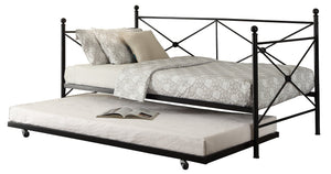 Jones Black Metal Daybed with Trundle | 4964