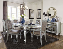 Load image into Gallery viewer, Orsina Silver Mirrored Extendable Dining Set 5477