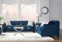 Load image into Gallery viewer, Bing Indigo Fabric Sofa and Loveseat S16150