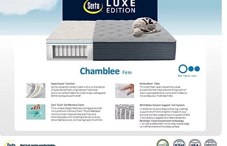 Serta Chamblee Memory Foam King Firm Mattress