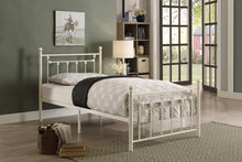 Load image into Gallery viewer, Lia White Twin Metal Platform Bed | 2048