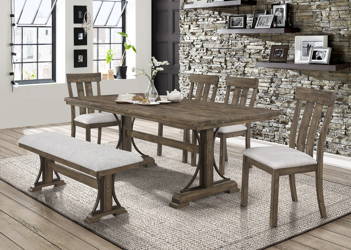 Quincy Grayish Brown Rectangular Dining Set | 2131