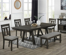 Load image into Gallery viewer, Maribelle Grey/Brown Extendable Dining Set | 2158GB