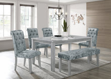 Load image into Gallery viewer, Vela Silver/Blue Dining Set

2161