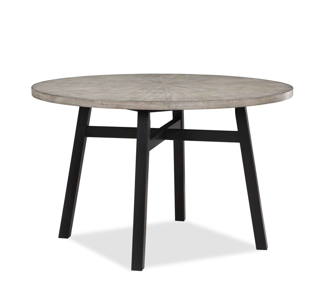 Mathis Black/Gray Round Dining Set 2212