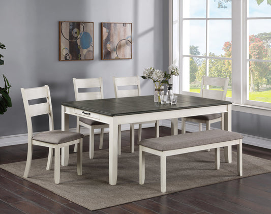 Dacota Chalk/Grey Dining Room Set 2213