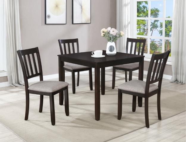 Boone Espresso 5pc Dining Set 2262