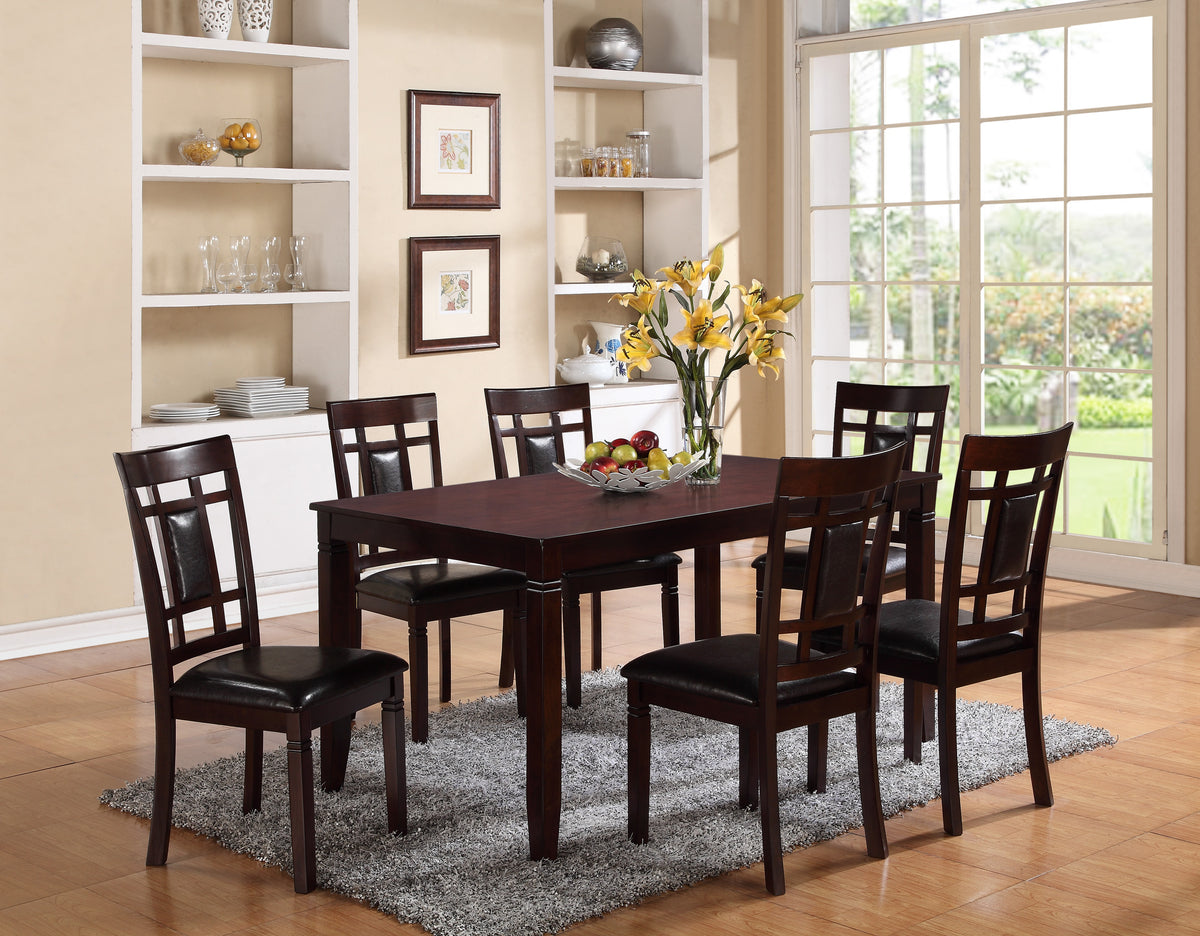 Paige Brown 7pc Rectangular Dining Set 2325