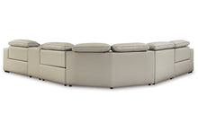 Load image into Gallery viewer, Leadman Dove Gray POWER Reclining Sectional 23302