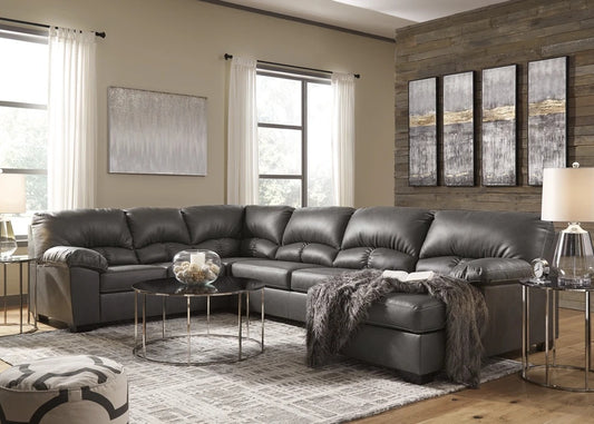 Aberton Grey Sectional Sofa RAF 25601