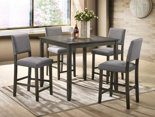 Derick Grey 5pc Counter Height Dining Set | 2708