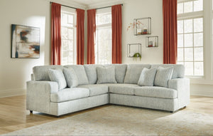 Playwrite Gray 3-Piece Sectional 27304