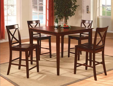 Theodore Espresso 5pc  Counter Height Dining Set 2753