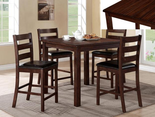 Quinn Dark Brown Counter Height Dining Set | 2764