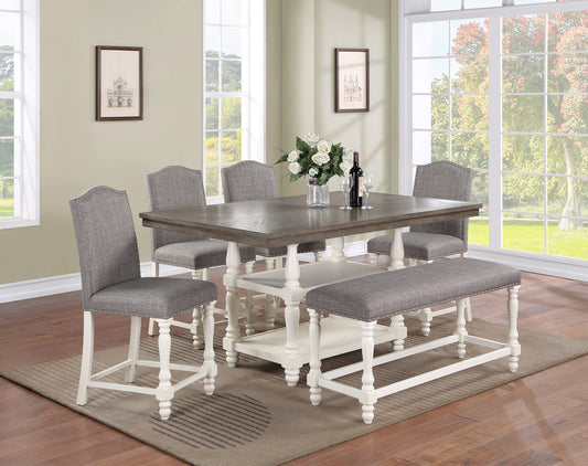 Langley Chalk/Grey Counter Height Set | 2766