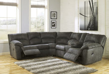 Load image into Gallery viewer, Tambo Pewter Reclining Sectional 27801