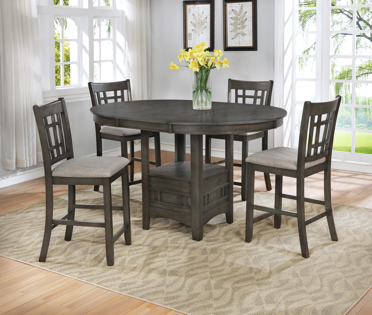 Hartwell Gray Counter Height  Set | 2795