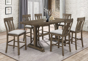 Quincy Grayish Brown Counter Height Dining Set  | 2831
