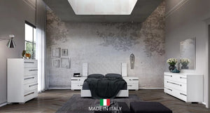 Dream Rombi Collection White Italian Bedroom Set